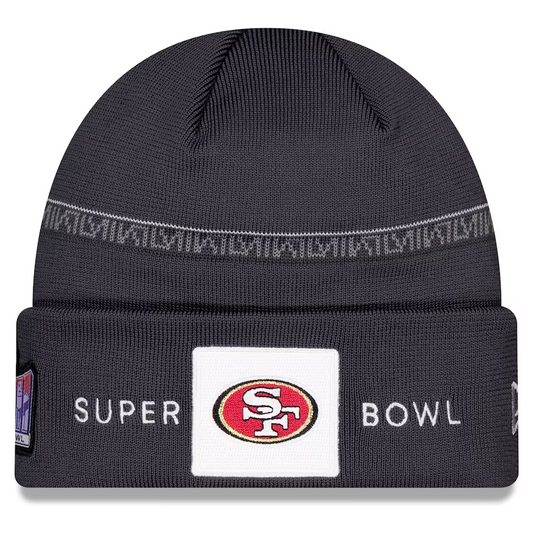 SAN FRANCISCO 49ERS SUPER BOWL LVIII OPENING NIGHT CUFFED KNIT