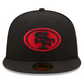 SAN FRANCISCO 49ERS SUPER BOWL LVIII SIDE PATCH 59FIFTY FITTED HAT - BLACK ALT
