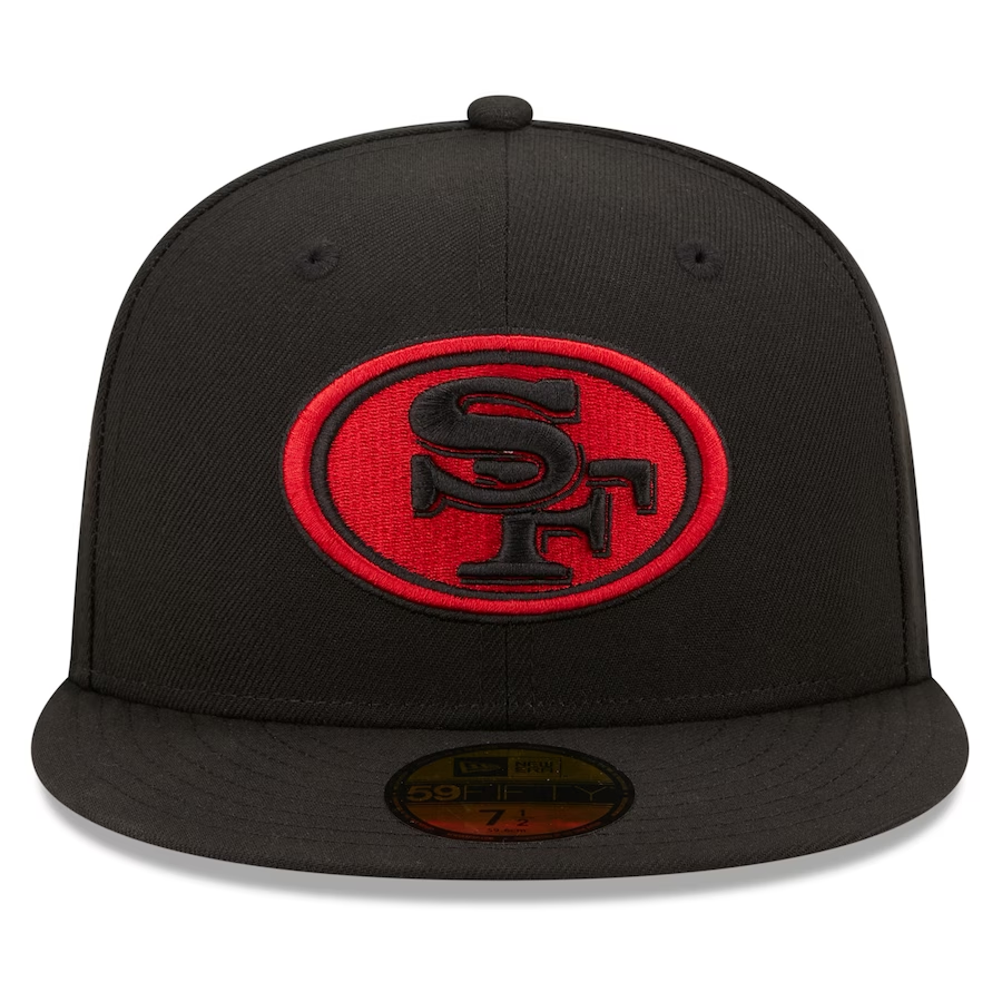 SAN FRANCISCO 49ERS SUPER BOWL LVIII SIDE PATCH 59FIFTY FITTED HAT - BLACK ALT