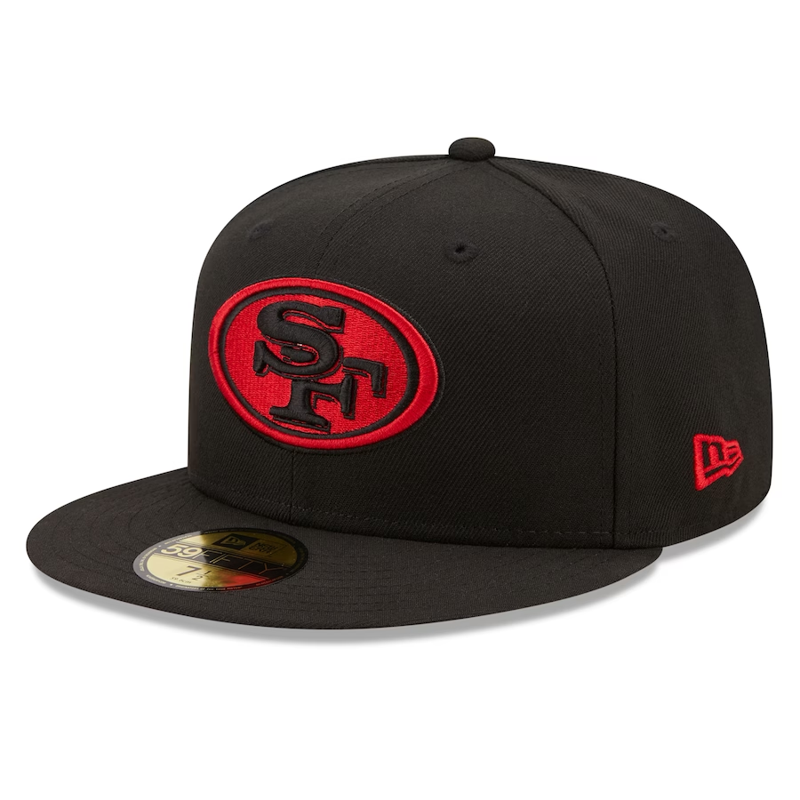 SAN FRANCISCO 49ERS SUPER BOWL LVIII SIDE PATCH 59FIFTY FITTED HAT - BLACK ALT