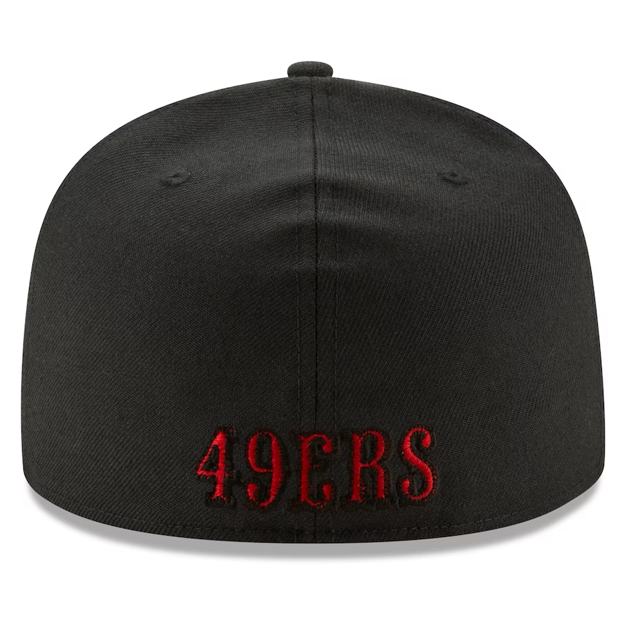 SAN FRANCISCO 49ERS SUPER BOWL LVIII SIDE PATCH 59FIFTY FITTED HAT - BLACK ALT