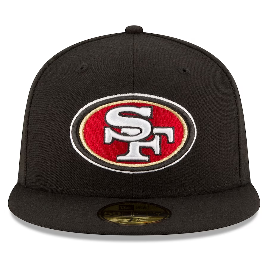 SAN FRANCISCO 49ERS SUPER BOWL LVIII SIDE PATCH 59FIFTY FITTED HAT - BLACK