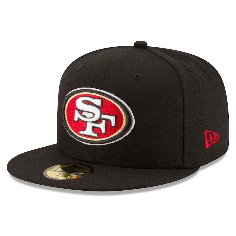 SAN FRANCISCO 49ERS SUPER BOWL LVIII SIDE PATCH 59FIFTY FITTED HAT - BLACK