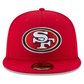 SAN FRANCISCO 49ERS SUPER BOWL LVIII SIDE PATCH 59FIFTY FITTED HAT - RED