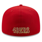 SAN FRANCISCO 49ERS SUPER BOWL LVIII SIDE PATCH 59FIFTY FITTED HAT - RED