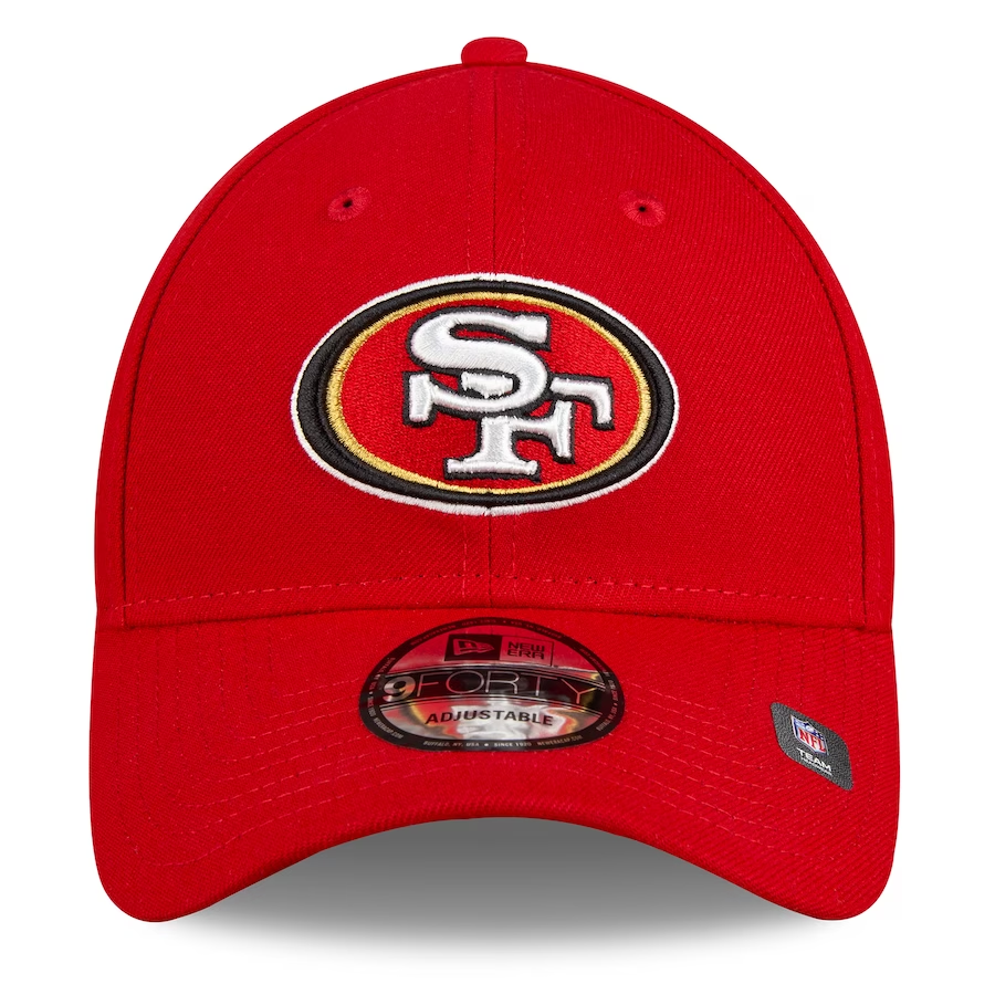 SAN FRANCISCO 49ERS SUPER BOWL LVIII SIDE PATCH 9FORTY ADJUSTABLE HAT - RED