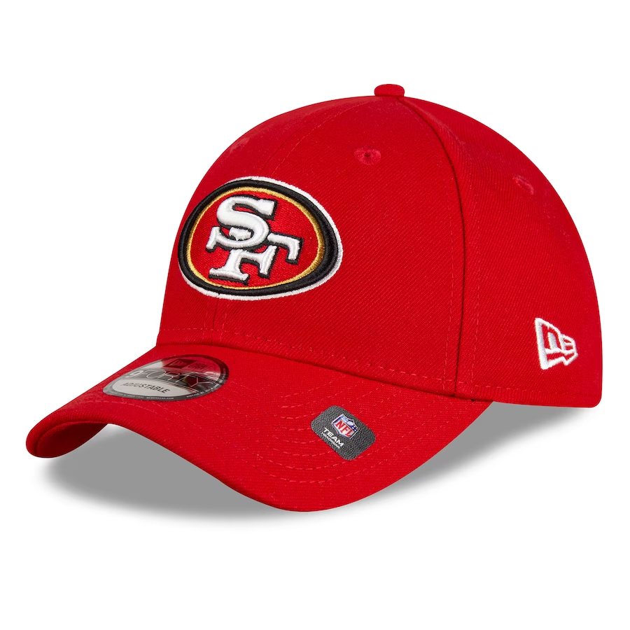 SAN FRANCISCO 49ERS SUPER BOWL LVIII SIDE PATCH 9FORTY ADJUSTABLE HAT - RED