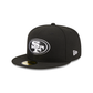 SAN FRANCISCO 49ERS SUPER BOWL PATCH XXIX 59FIFTY FITTED - BLACK/WHITE