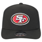SAN FRANCISCO 49ERS TEAM COLLECTION 9SEVENTY STRETCH SNAP ADJUSTABLE HAT - BLACK