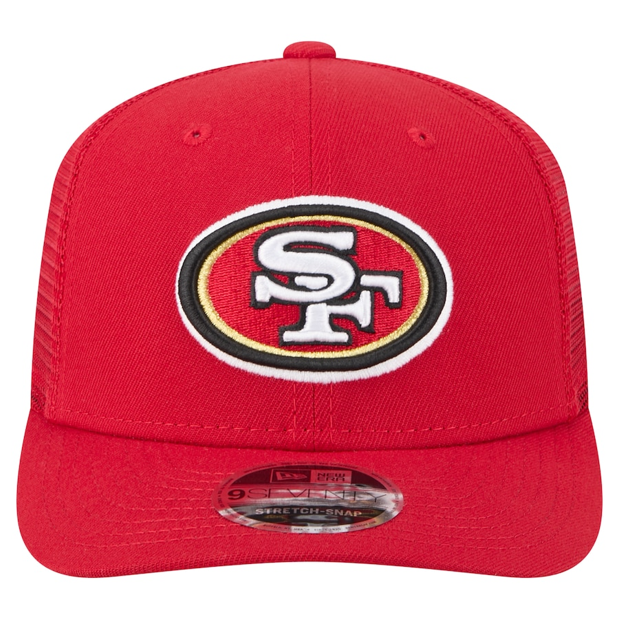SAN FRANCISCO 49ERS TEAM COLLECTION 9SEVENTY STRETCH SNAP ADJUSTABLE HAT - RED