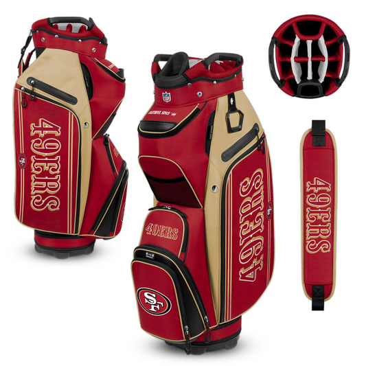 SAN FRANCISCO 49ERS TEAM EFFORT BUCKET III COOLER CART GOLF BAG