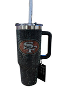 SAN FRANCISCO 49ERS THE MEMORY COMPANY 40 OZ BLING COLOSSAL TUMBLER - BLACK