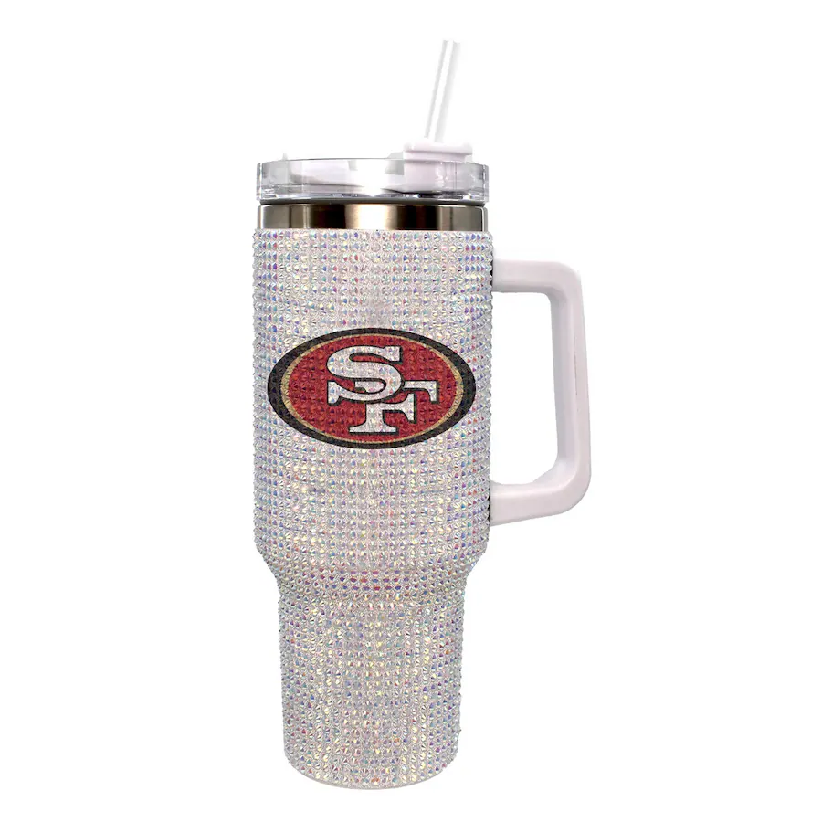SAN FRANCISCO 49ERS THE MEMORY COMPANY 40 OZ BLING COLOSSAL TUMBLER