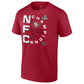 SAN FRANCISCO 49ERS TODDLER 2023 NFC CHAMPIONS RIGHT SIDE DRAW T-SHIRT - RED