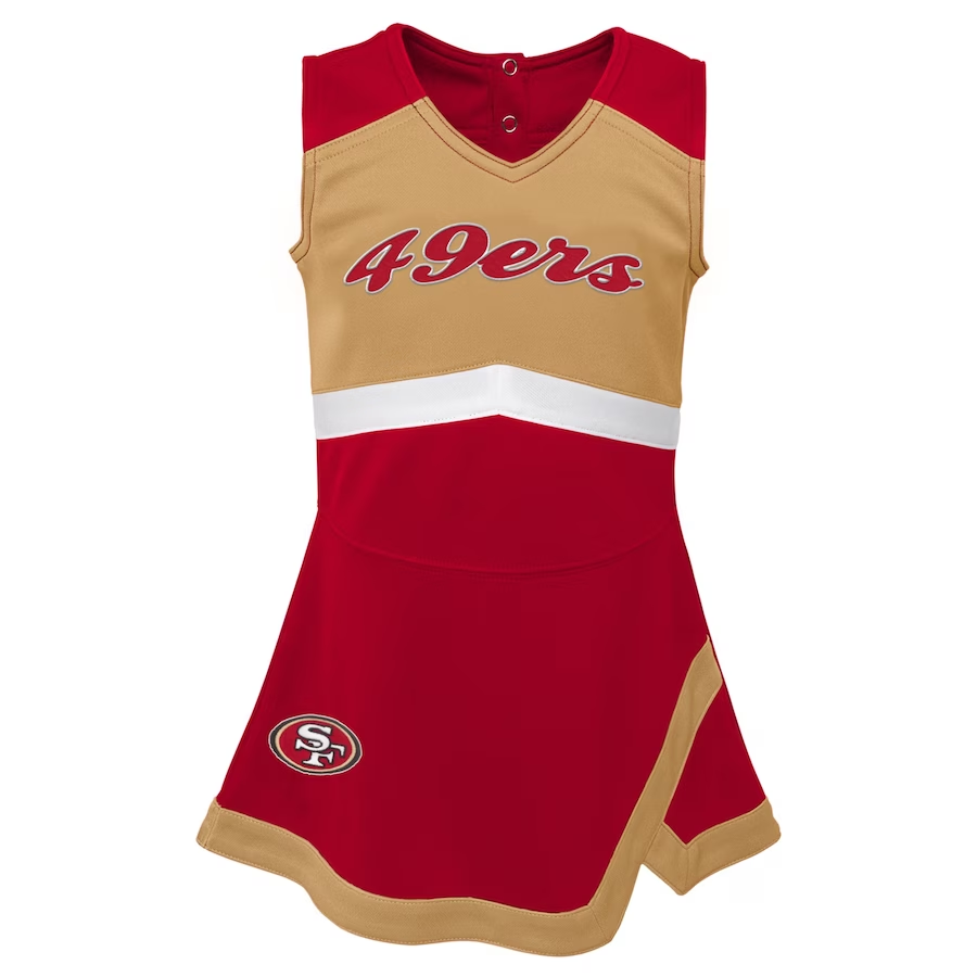 SAN FRANCISCO 49ERS TODDLER CHEER CAPTAIN SET WITH BLOOMERS