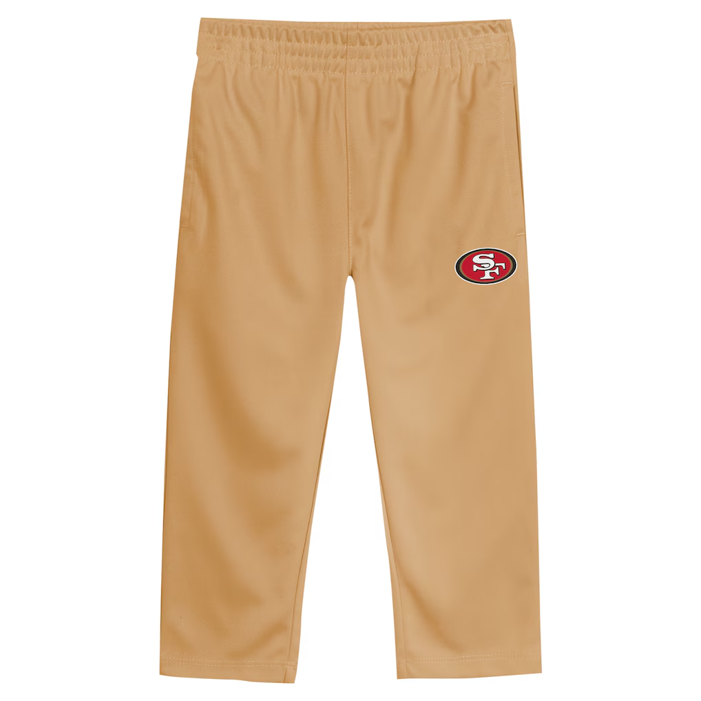 SAN FRANCISCO 49ERS TODDLER OUTERSTUFF RED ZONE T-SHIRT & PANT SET - RED/GOLD