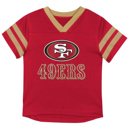 SAN FRANCISCO 49ERS TODDLER OUTERSTUFF REDZONE SET - RED/GOLD