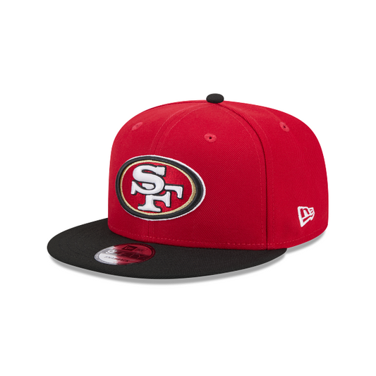 SAN FRANCISCO 49ERS TWO-TONE EVERGREEN  9FIFTY SNAPBACK HAT - RED/BLACK