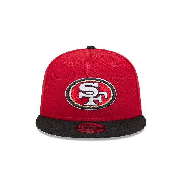 SAN FRANCISCO 49ERS TWO-TONE EVERGREEN  9FIFTY SNAPBACK HAT - RED/BLACK
