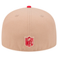 SAN FRANCISCO 49ERS TWO-TONE EVERGREEN BASIC 59FIFTY FITTED HAT - CAMEL/RED