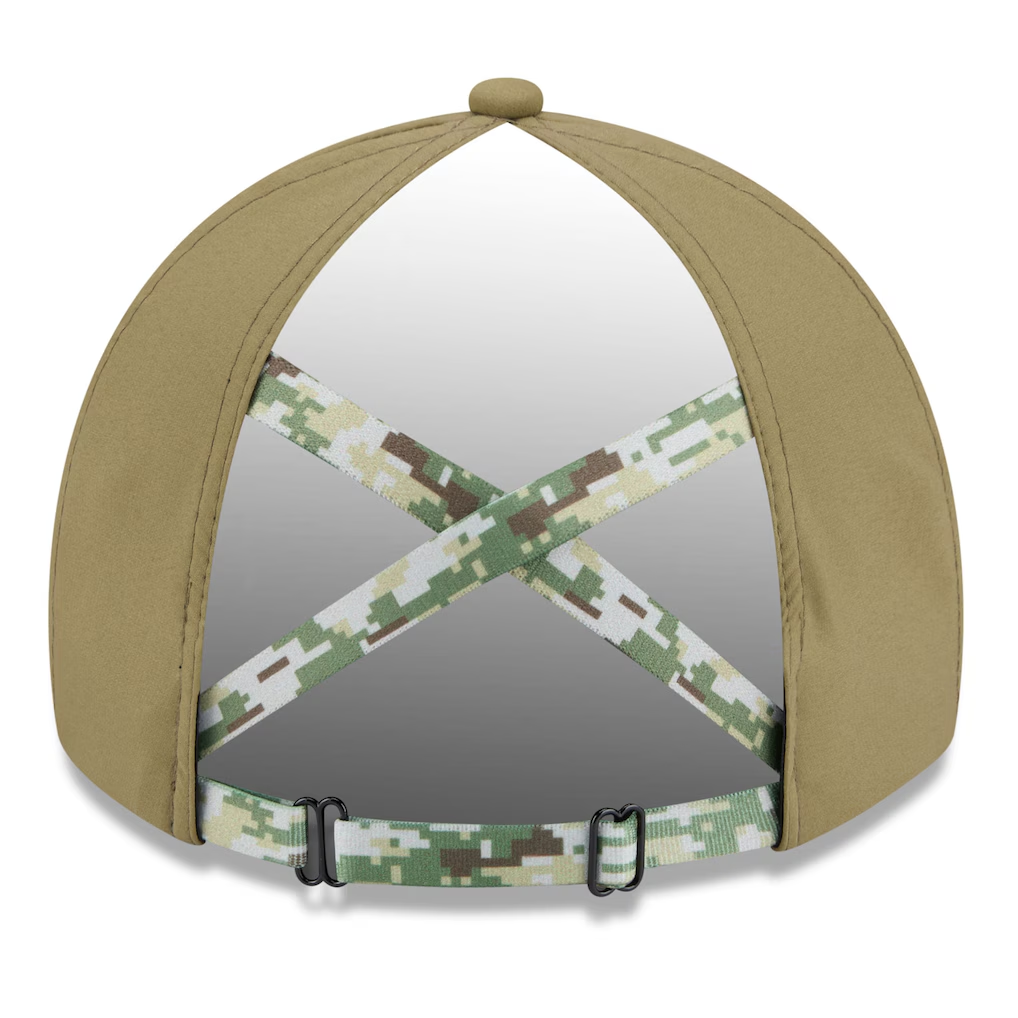 SAN FRANCISCO 49ERS WOMEN'S 2025 NFL SALUTE TO SERVICE PONY TAIL ADJUSTABLE HAT - GREEN