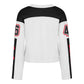 SAN FRANCISCO 49ERS WOMEN'S '47 BRAND EXCLAMATION METRO LONG SLEEVE JERSEY - WHITE/BLACK