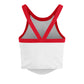 SAN FRANCISCO 49ERS WOMEN'S '47 BRAND ENERGIZE SPORTY CROPPED RACERBACK TANK TOP