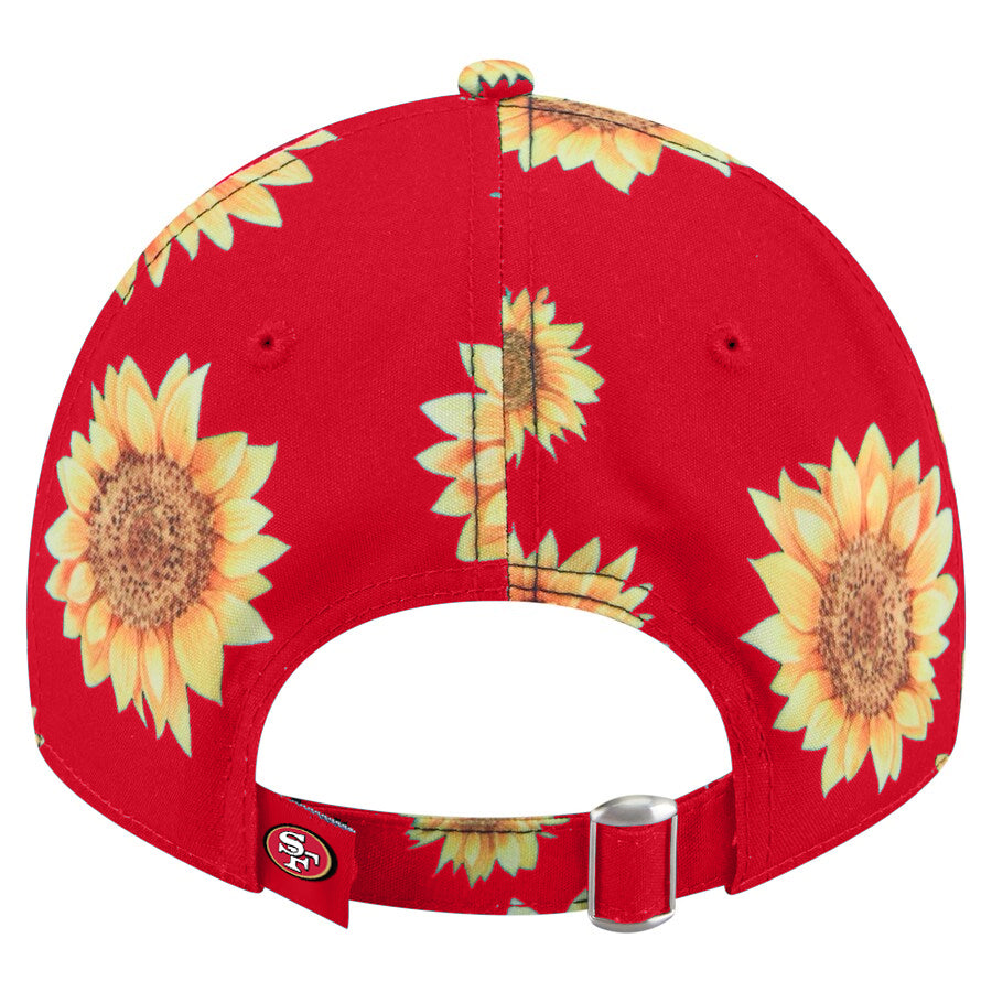 SAN FRANCISCO 49ERS WOMEN'S ADVENTURE SUNFLOWER 9TWENTY ADJUSTABLE HAT - RED