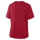 SAN FRANCISCO 49ERS WOMEN'S DOWN BY CONTACT BOXY T-SHIRT - RED