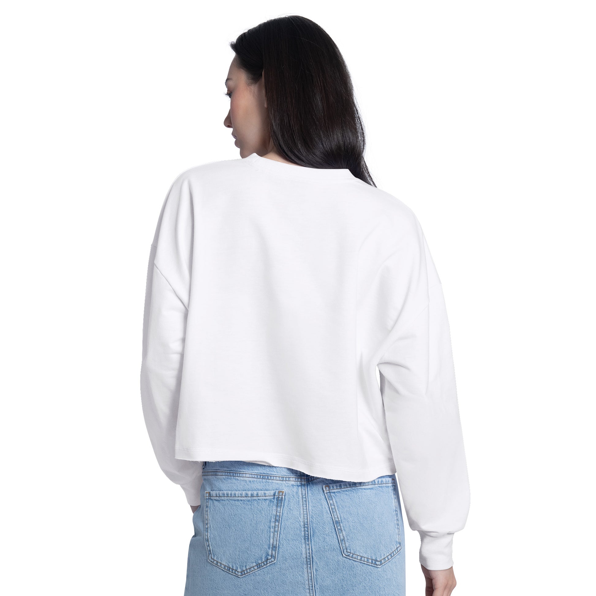 SAN FRANCISCO 49ERS WOMEN'S G-III 4HER BY CARL BANKS BLEACHERS SWEATSHIRT - WHITE