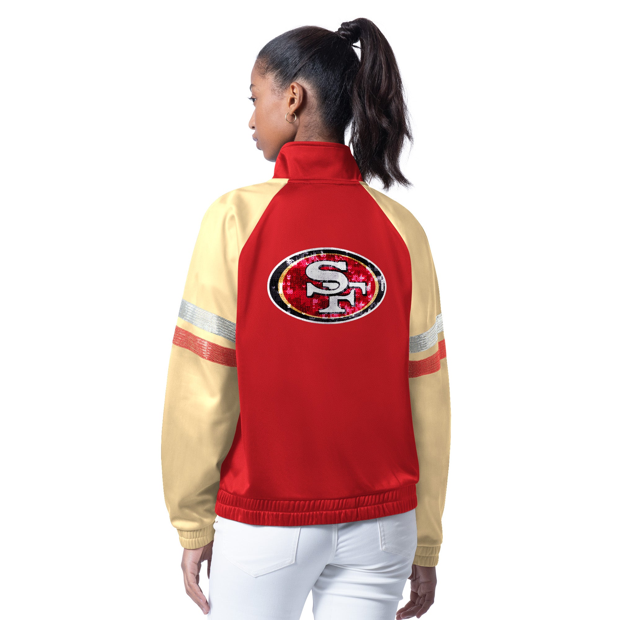 SAN FRANCISCO 49ERS WOMEN'S G-III 4HER BY CARL BANKS FAN BLING