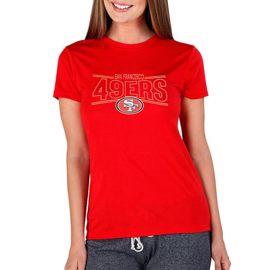 SAN FRANCISCO 49ERS WOMEN'S MARATHON T-SHIRT - RED