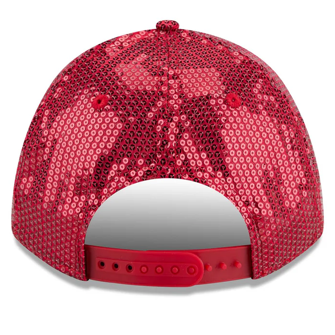 SAN FRANCISCO 49ERS WOMEN'S SEQUIN 9FORTY M-CROWN SNAPBACK HAT - RED