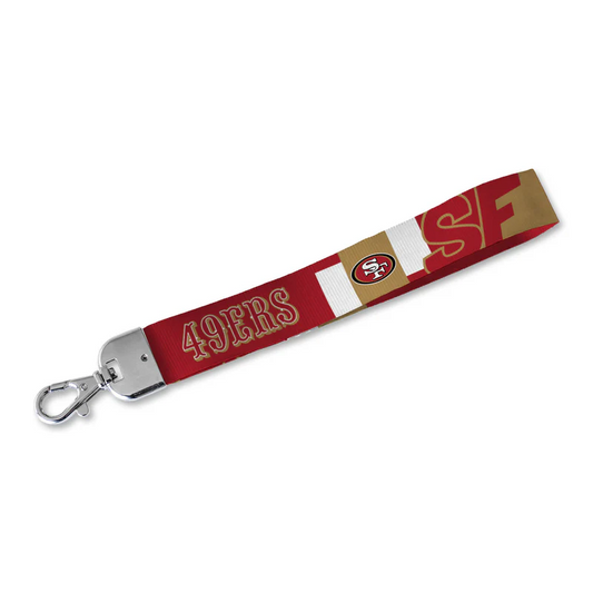 SAN FRANCISCO 49ERS WRISTLET LANYARD KEYCHAIN