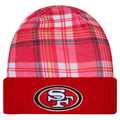 SAN FRANCISCO 49ERS YOUTH 2024 NFL SIDELINE STATEMENT CUFFED KNIT BEANIE - RED