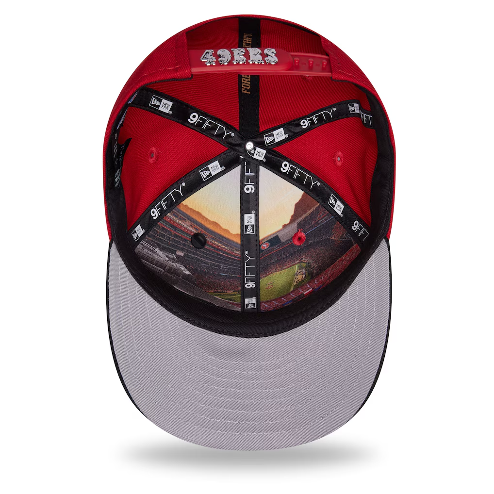 SAN FRANCISCO 49ERS YOUTH 2026 NFL DRAFT 9FIFTY SNAPBACK HAT - RED/BLACK