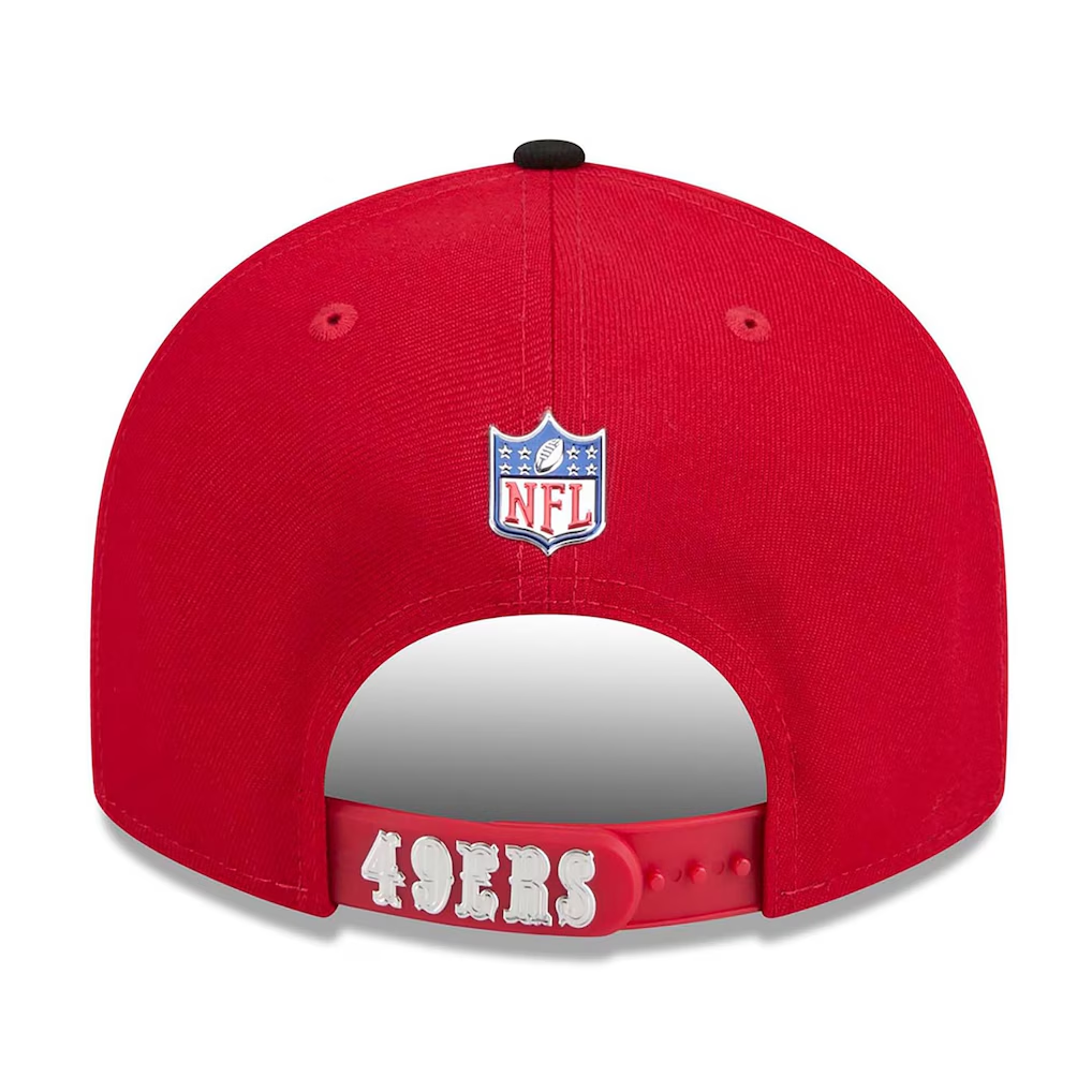 SAN FRANCISCO 49ERS YOUTH 2026 NFL DRAFT 9FIFTY SNAPBACK HAT - RED/BLACK