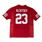 SAN FRANCISCO 49ERS CHRISTIAN MCCAFFREY YOUTH MID TIER JERSEY - RED