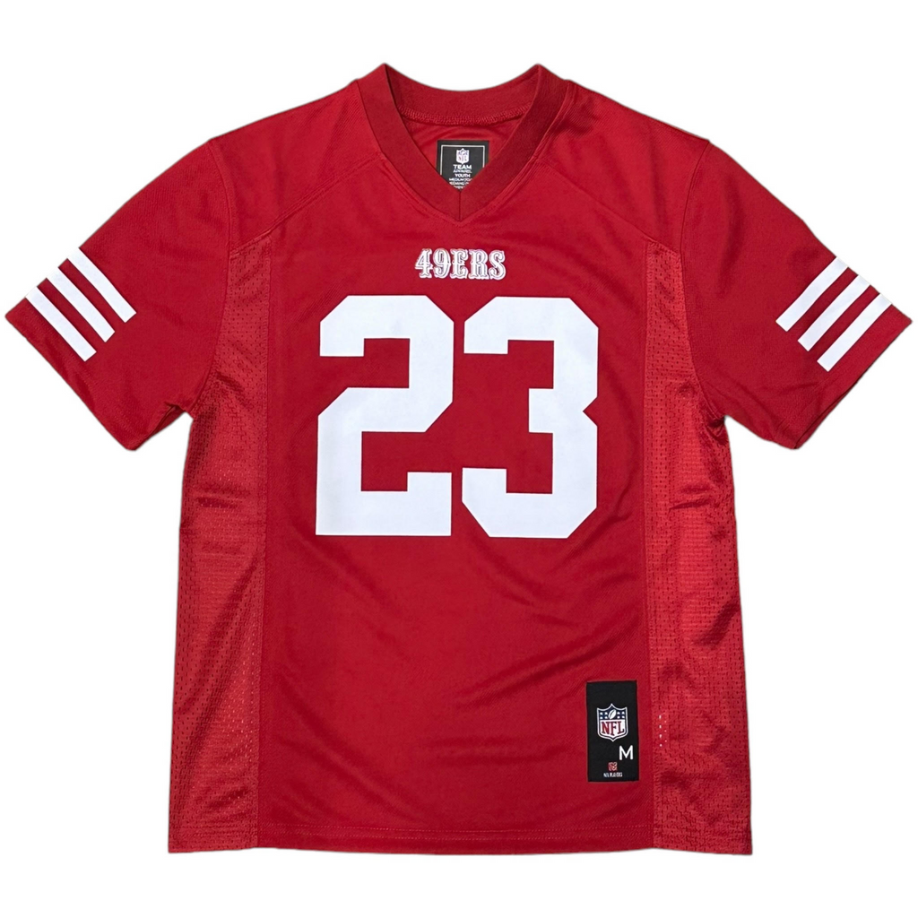 SAN FRANCISCO 49ERS CHRISTIAN MCCAFFREY YOUTH MID TIER JERSEY - RED