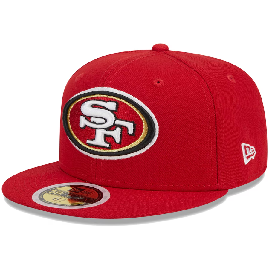 SAN FRANCISCO 49ERS YOUTH EVERGREEN BASIC 59FIFTY FITTED HAT - RED