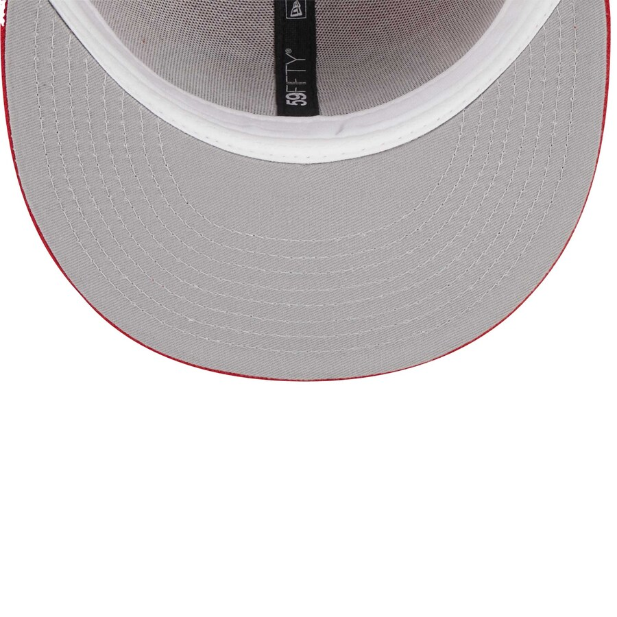 SAN FRANCISCO 49ERS YOUTH EVERGREEN BASIC 59FIFTY FITTED HAT - RED