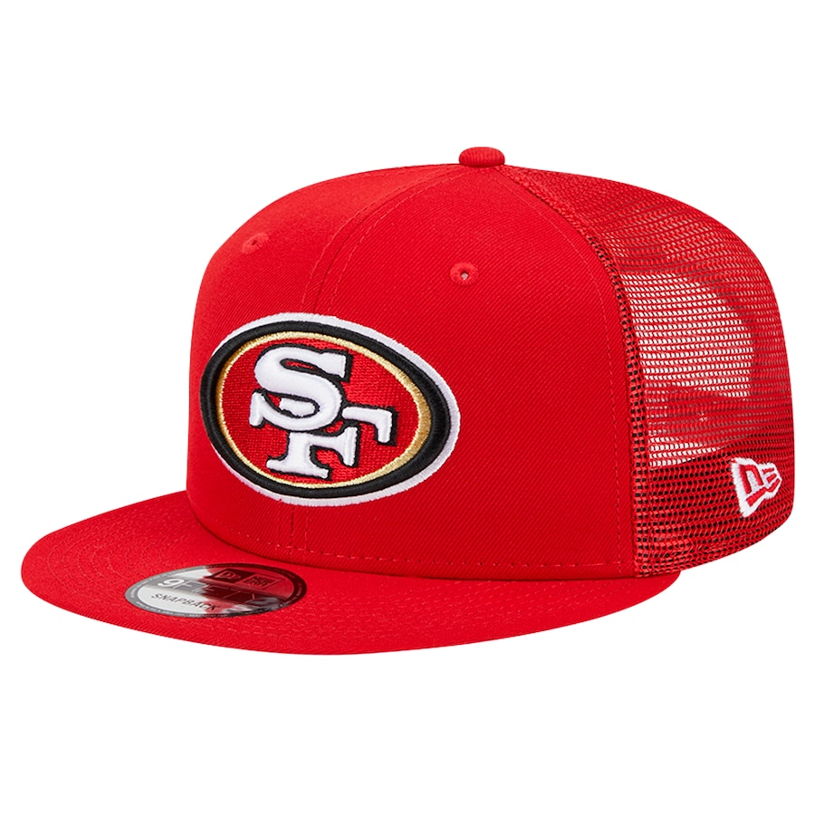 SAN FRANCISCO 49ERS YOUTH EVERGREEN TRUCKER 9FIFTY SNAPBACK - RED