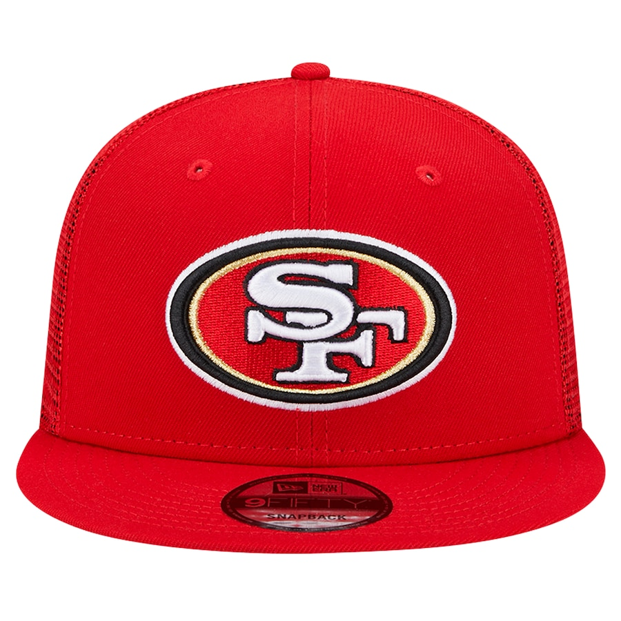 SAN FRANCISCO 49ERS YOUTH EVERGREEN TRUCKER 9FIFTY SNAPBACK - RED