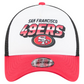 SAN FRANCISCO 49ERS YOUTH STREAK A-FRAME 9FORTY ADJUSTABLE HAT - WHITE/RED