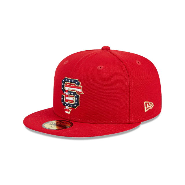 SAN FRANCISCO GIANTS 2023 4 DE JULIO 59FIFTY SOMBRERO AJUSTADO