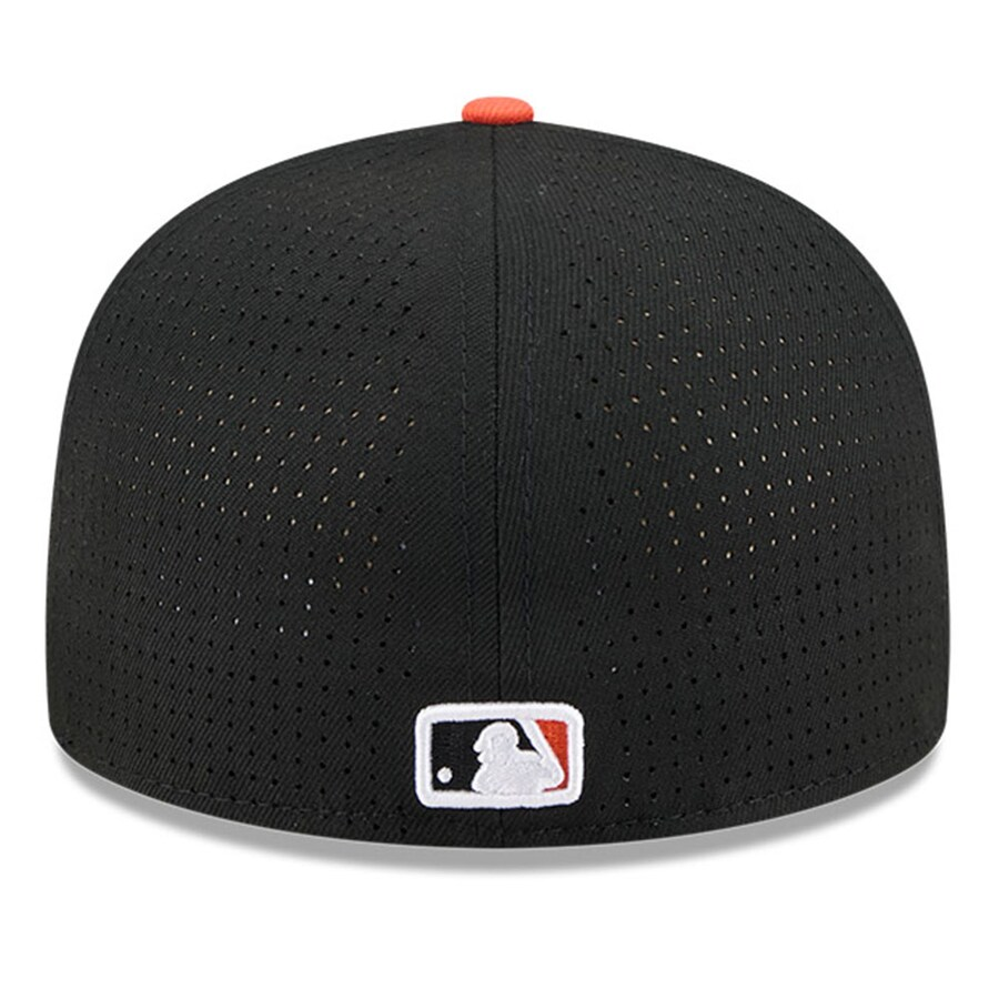 SAN FRANCISCO GIANTS 2025 MLB ALL-STAR GAME SPLIT PANEL 59FIFTY FITTED HAT - BLACK/ORANGE