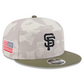 SAN FRANCISCO GIANTS 2025 MLB ARMED FORCES 9FIFTY SNAPBACK HAT - STONE/OLIVE