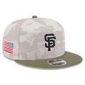 SAN FRANCISCO GIANTS 2025 MLB ARMED FORCES 9FIFTY SNAPBACK HAT - STONE/OLIVE