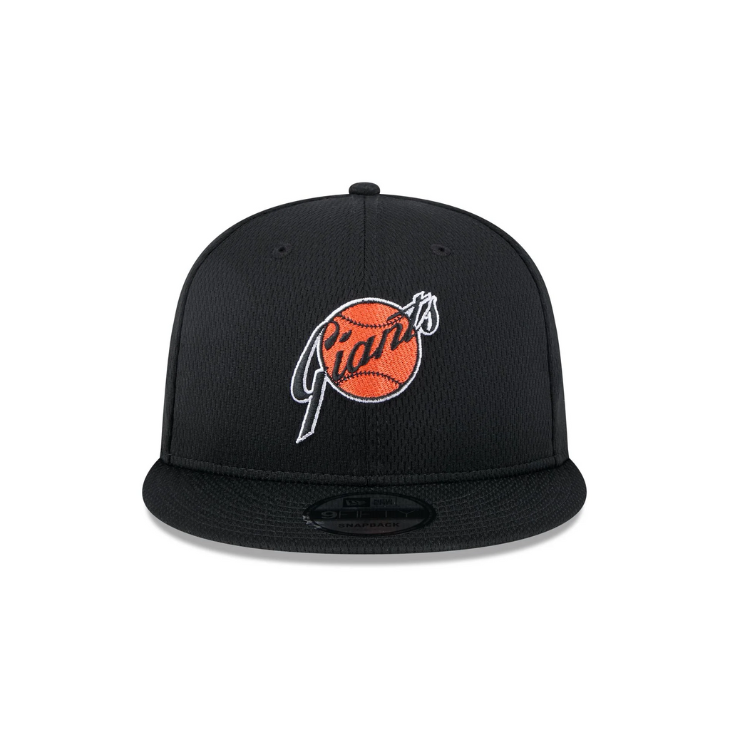SAN FRANCISCO GIANTS  2025 MLB CLUBHOUSE ALTERNATE 9FIFTY SNAPBACK HAT - BLACK