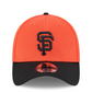 SAN FRANCISCO GIANTS 2025 MLB SPRING TRAINING 39THIRTY FLEX FIT HAT - ORANGE/BLACK